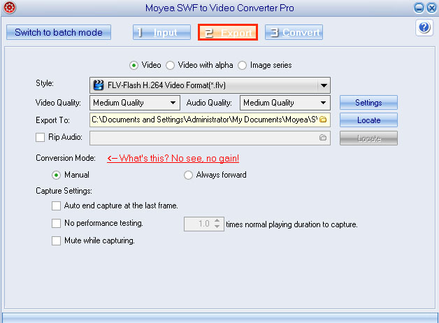 convert flash to flv-1