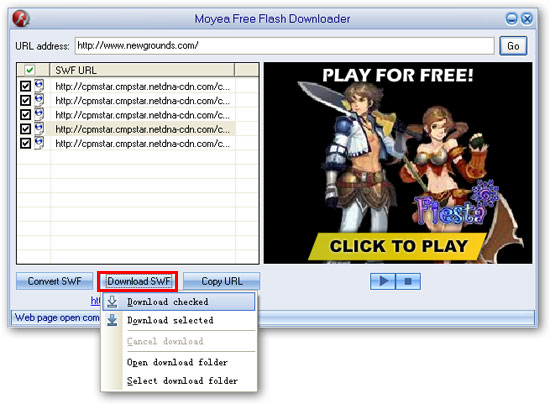 Free Flash Downloader