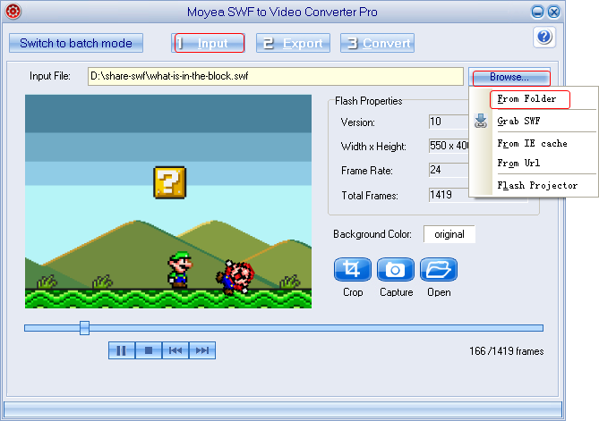 Import Flash file Import Flash file