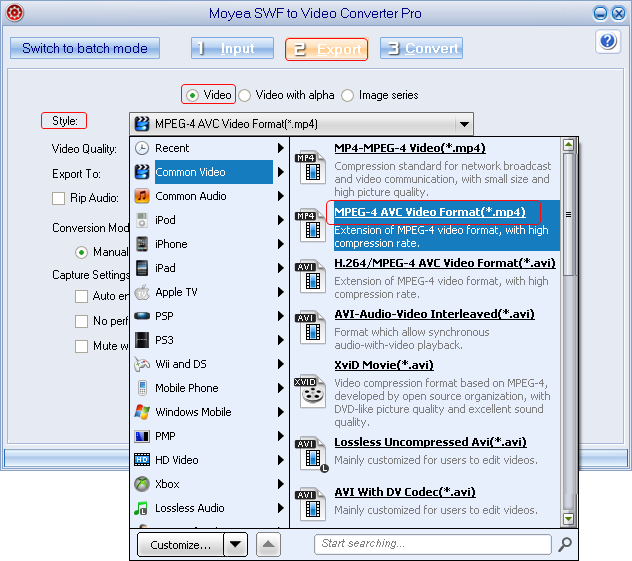 Flash to Ascend D1: Set output file