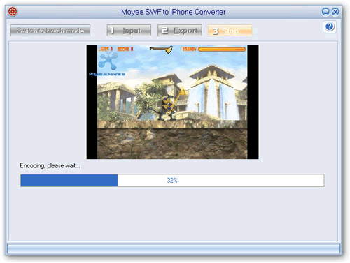 Screenshots of swf to iphone video covnerter converting iphone mp4 video Screenshots of swf to iphone video covnerter converting iphone mp4 video