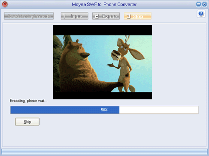 batch mode conversion - flash to iphone converter