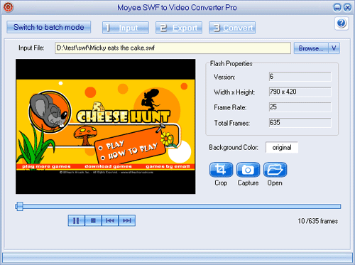 screenshot of Moyea SWF to Video Converter Pro screenshot of Moyea SWF to Video Converter Pro